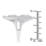 Serina 1ct CZ Rhodium Pave Circle Ring - JGI - Flyclothing LLC