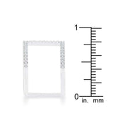 Christina 0.3ct CZ Rhodium Open Contemporary Wide Ring - JGI - Flyclothing LLC