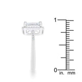 Ariana 2.95ct CZ Rhodium Classic Ring - JGI - Flyclothing LLC