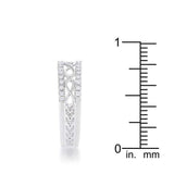 Rema 0.4ct CZ Rhodium Contemporary Infinity Band Ring - JGI - Flyclothing LLC