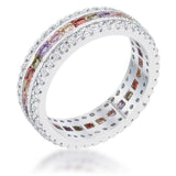 Paula 1.75ct Multicolor CZ Classic Band Ring - JGI - Flyclothing LLC