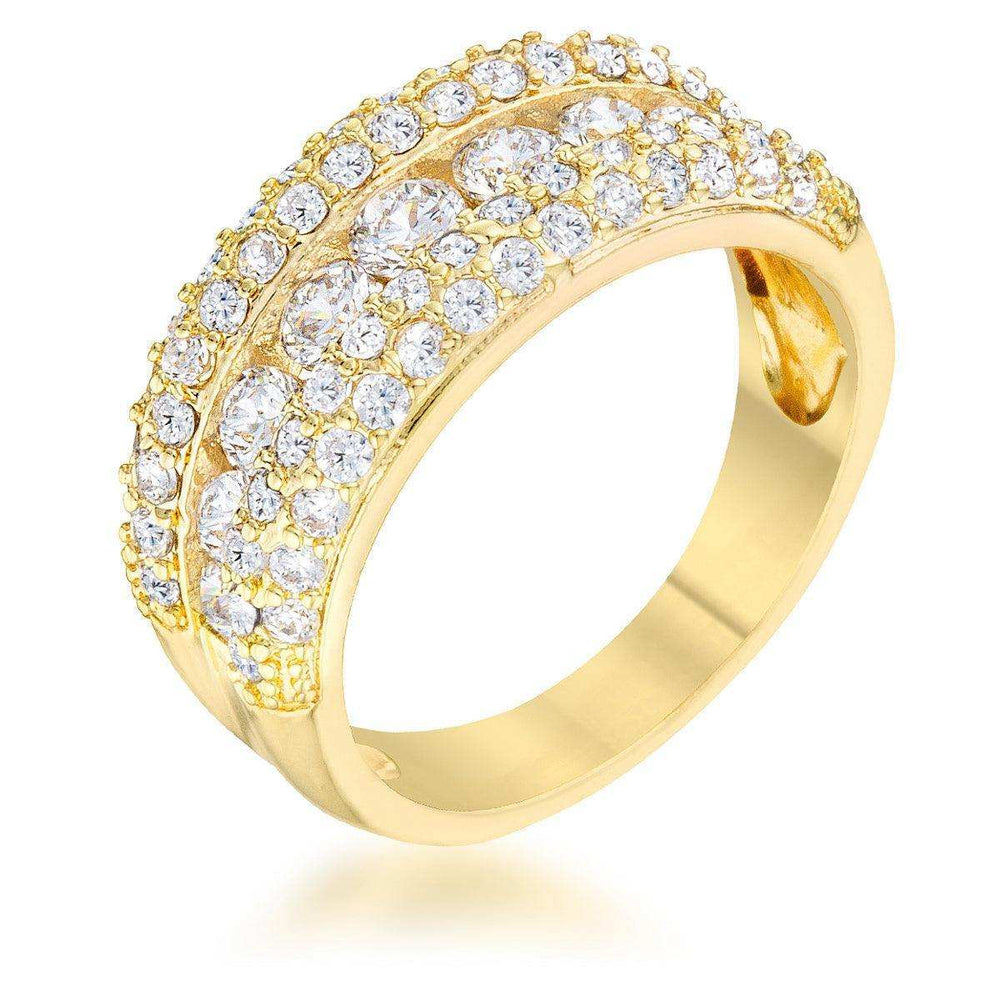 Luna 1.1ct CZ 14k Gold Classic Band Ring - JGI - Flyclothing LLC