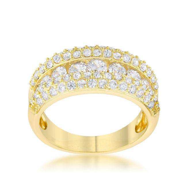 Luna 1.1ct CZ 14k Gold Classic Band Ring - JGI - Flyclothing LLC