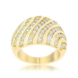 Shayla 0.95ct CZ 14k Gold Contemporary Dome Ring - JGI - Flyclothing LLC