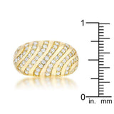 Shayla 0.95ct CZ 14k Gold Contemporary Dome Ring - JGI - Flyclothing LLC