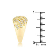 Shayla 0.95ct CZ 14k Gold Contemporary Dome Ring - JGI - Flyclothing LLC