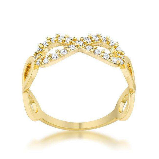 Mina 0.35ct CZ 14k Gold Infinity Ring - JGI - Flyclothing LLC
