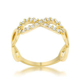 Mina 0.35ct CZ 14k Gold Infinity Ring - JGI - Flyclothing LLC