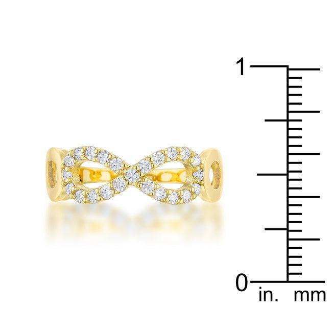 Mina 0.35ct CZ 14k Gold Infinity Ring - JGI - Flyclothing LLC