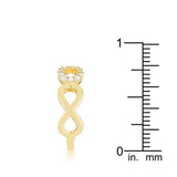 Mina 0.35ct CZ 14k Gold Infinity Ring - JGI - Flyclothing LLC