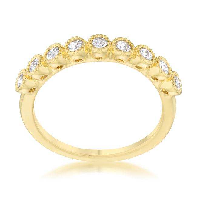 Bea 0.27ct CZ 14k Gold Delicate Band - JGI - Flyclothing LLC