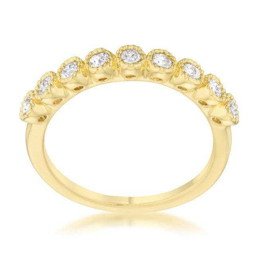Bea 0.27ct CZ 14k Gold Delicate Band - JGI - Flyclothing LLC