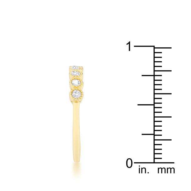 Bea 0.27ct CZ 14k Gold Delicate Band - JGI - Flyclothing LLC
