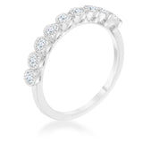 Bea 0.27ct CZ Rhodium Delicate Band - JGI - Flyclothing LLC