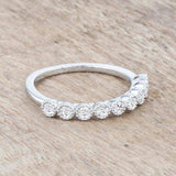 Bea 0.27ct CZ Rhodium Delicate Band - JGI - Flyclothing LLC