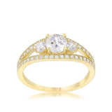 Genna 1.1ct CZ 14k Gold Delicate Classic Ring - JGI - Flyclothing LLC