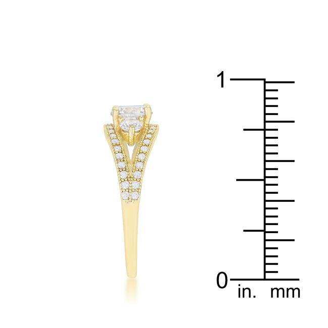 Genna 1.1ct CZ 14k Gold Delicate Classic Ring - JGI - Flyclothing LLC