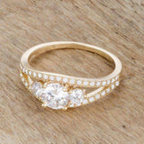 Genna 1.1ct CZ 14k Gold Delicate Classic Ring - JGI - Flyclothing LLC