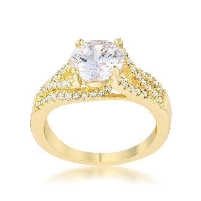 Irine 2.3ct CZ 14k Gold Classic Ring - JGI - Flyclothing LLC
