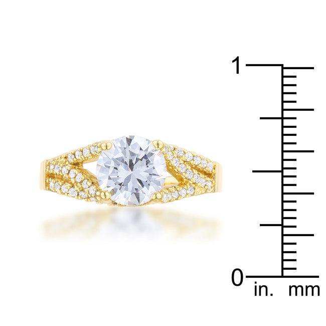 Irine 2.3ct CZ 14k Gold Classic Ring - JGI - Flyclothing LLC