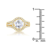 Marylin 2.5ct CZ 14k Gold Classic Ring - JGI - Flyclothing LLC