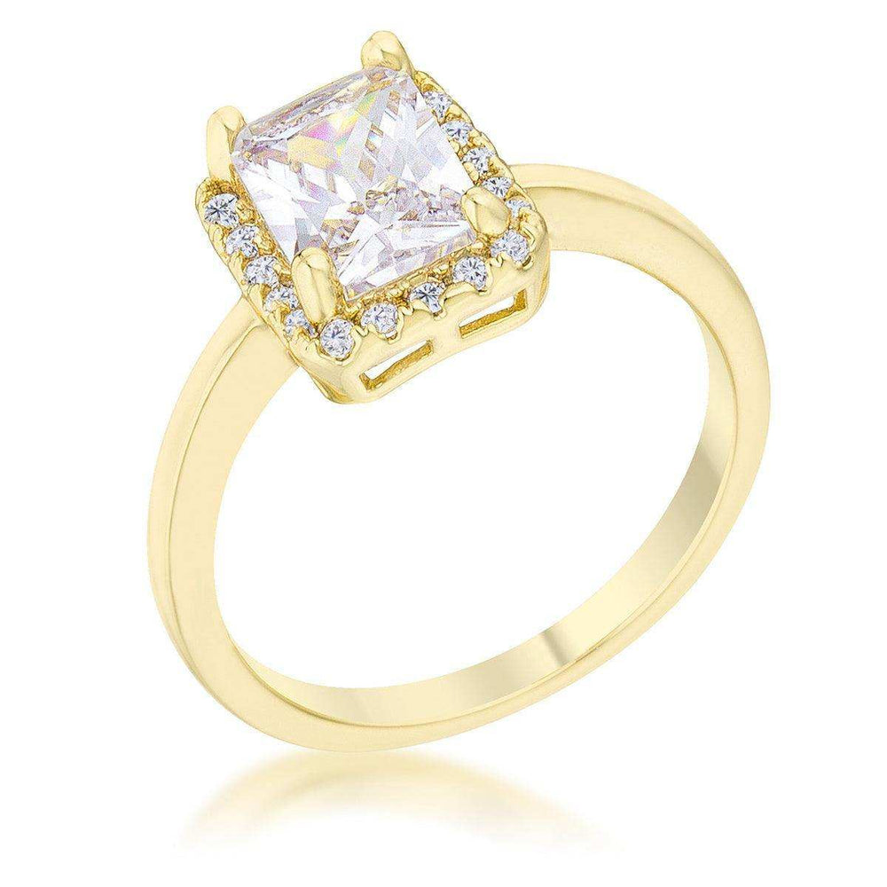 Mariane 2ct CZ 14k Gold Classic Ring - JGI - Flyclothing LLC