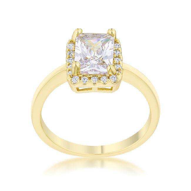 Mariane 2ct CZ 14k Gold Classic Ring - JGI - Flyclothing LLC