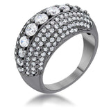 Krista 1.5ct CZ Hematite Contemporary Cocktail Ring - JGI - Flyclothing LLC