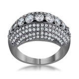Krista 1.5ct CZ Hematite Contemporary Cocktail Ring - JGI - Flyclothing LLC