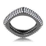 Jana 1.29ct CZ Hematite Contemporary Square Band Ring - JGI - Flyclothing LLC