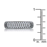 Jana 1.29ct CZ Hematite Contemporary Square Band Ring - JGI - Flyclothing LLC