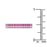 Teresa 0.5ct Garnet CZ Stainless Steel Eternity Band - JGI - Flyclothing LLC