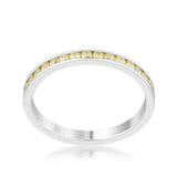 Teresa 0.5ct Jonquil CZ Stainless Steel Eternity Band - JGI - Flyclothing LLC