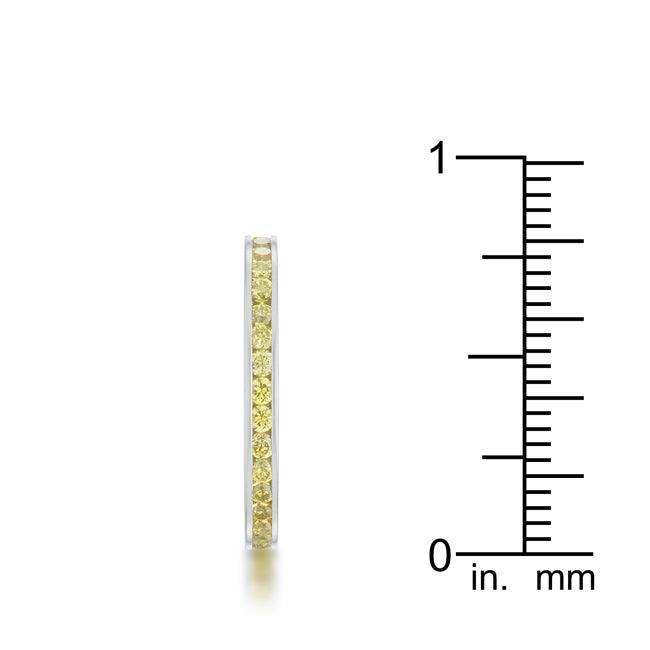 Teresa 0.5ct Jonquil CZ Stainless Steel Eternity Band - JGI - Flyclothing LLC