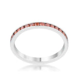 Teresa 0.5ct Dark Champagne CZ Stainless Steel Eternity Band - JGI - Flyclothing LLC