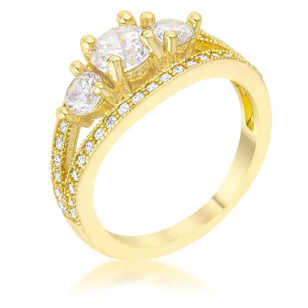 Geneviere 1.45ct CZ 14k Gold Classic Ring - JGI - Flyclothing LLC