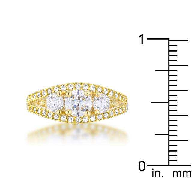 Geneviere 1.45ct CZ 14k Gold Classic Ring - JGI - Flyclothing LLC