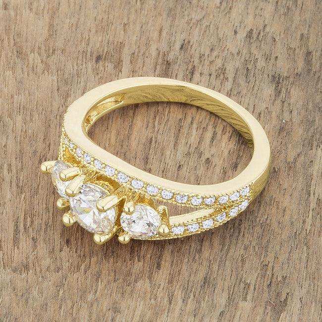 Geneviere 1.45ct CZ 14k Gold Classic Ring - JGI - Flyclothing LLC
