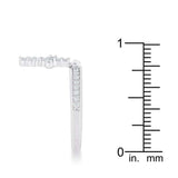 Christine 0.2ct CZ Rhodium Cross Charm Ring - JGI - Flyclothing LLC