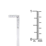 Star 0.25ct CZ Rhodium Simple Holiday Charm Band Ring - JGI - Flyclothing LLC