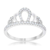 Madeline 0.2ct Rhodium Simple Crown Ring - JGI - Flyclothing LLC