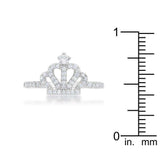 Elina 0.36ct CZ Rhodium Simple Crown Ring - JGI - Flyclothing LLC