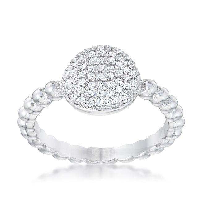 Stunning CZ Rhodium Ring - JGI - Flyclothing LLC