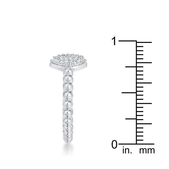 Stunning CZ Rhodium Ring - JGI - Flyclothing LLC