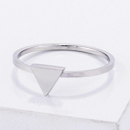 Stainless Steel Triangle Stackable Ring - JGI - Flyclothing LLC