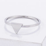 Stainless Steel Triangle Stackable Ring - JGI - Flyclothing LLC