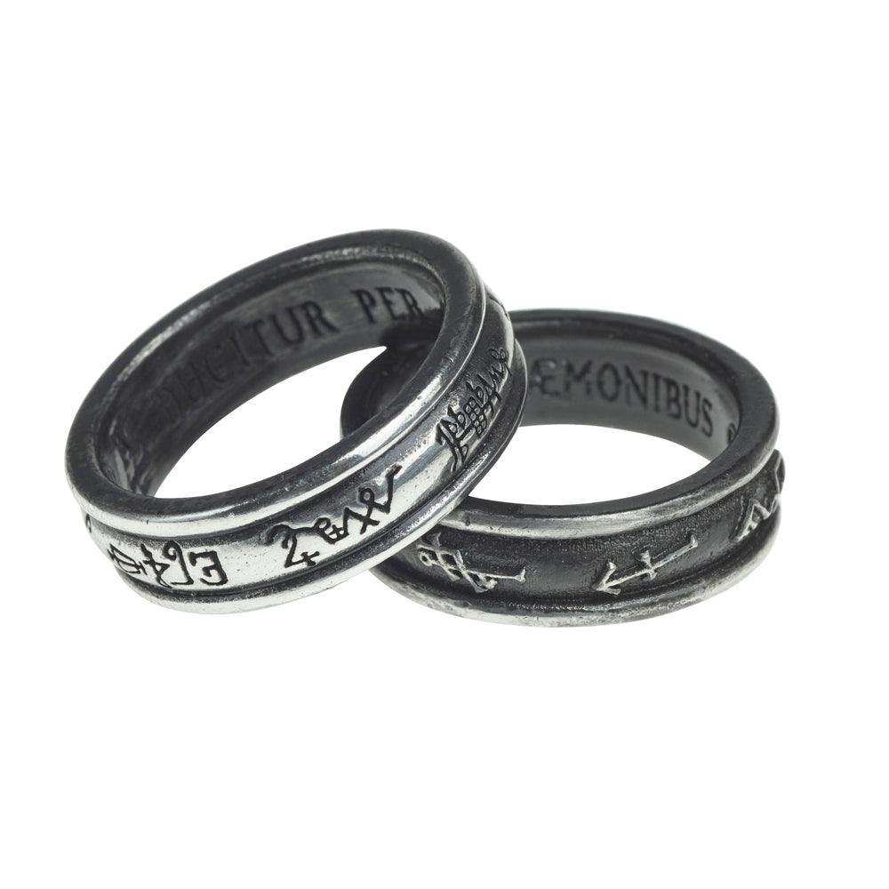 Alchemy Gothic Demon Black & Angel White Ring - Alchemy Gothic - Flyclothing LLC