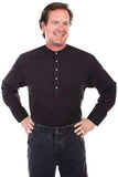 Scully BLACK COTTON PIQUE PULLOVER SHIRT - Scully Leather - Flyclothing LLC