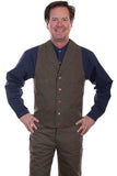 Scully Leather Khaki Canvas Mens Vest - Scully Leather - Flyclothing LLC