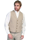 Scully Leather Sand Canvas Mens Vest - Scully Leather - Flyclothing LLC